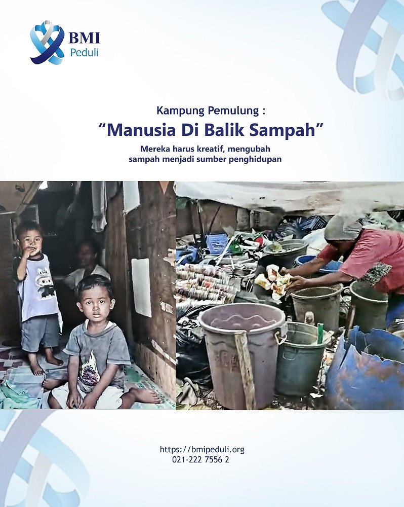 BMI Peduli Salurkan Bantuan Rutin ke Kampung Pemulung, Ubah Sampah Jadi Berkah!