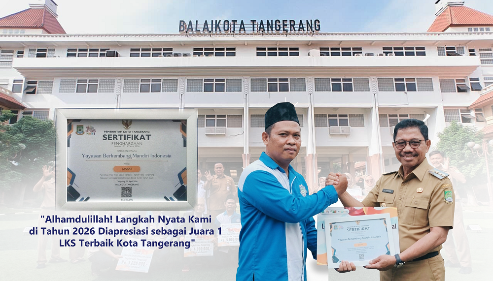 BMI Peduli Raih Penghargaan Tertinggi dari Pemkot Tangerang